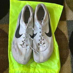 Mans track spikes size 14 with track bag